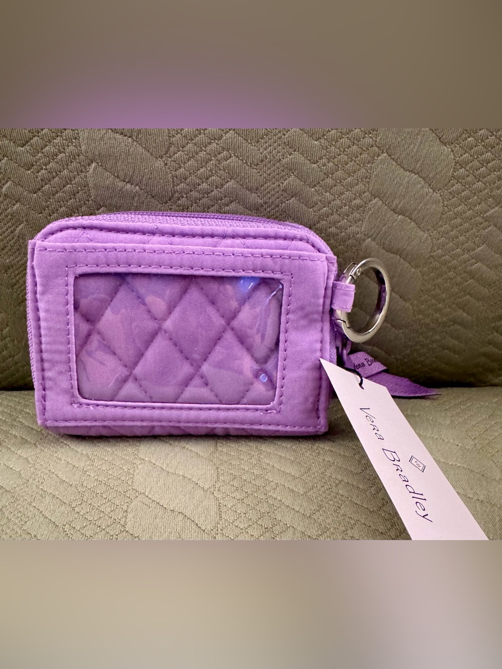 Vera Bradley RFID Zip-Around Wallet Mokara Orchid NWT